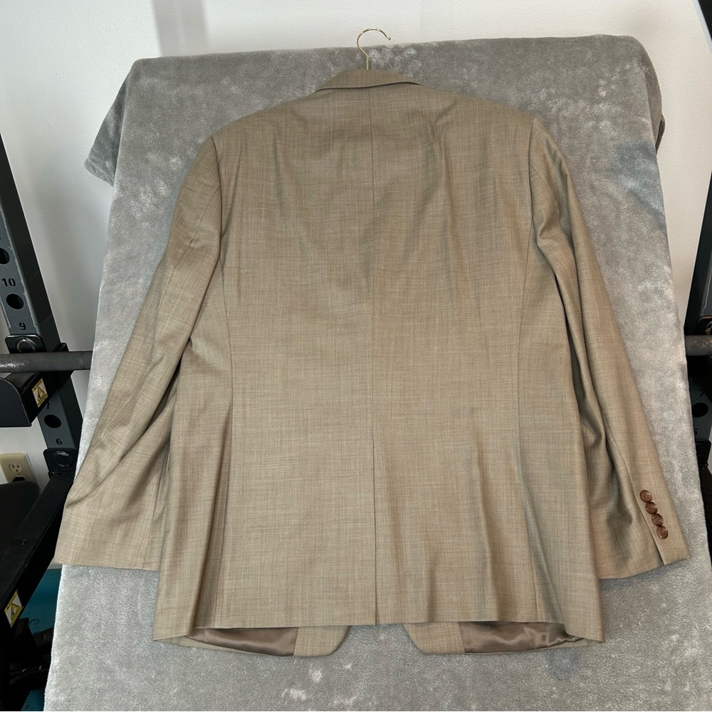 Lauren Ralph Lauren Men's Size 42R Tan Blazer Sports Coat Jacket Silk & Wool - Picture 6 of 16